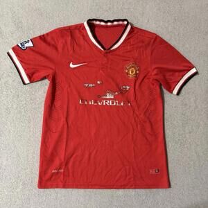 Manchester United Nike Home Jersey 2014/15 Red Chevrolet Logo EPL Patch Size M